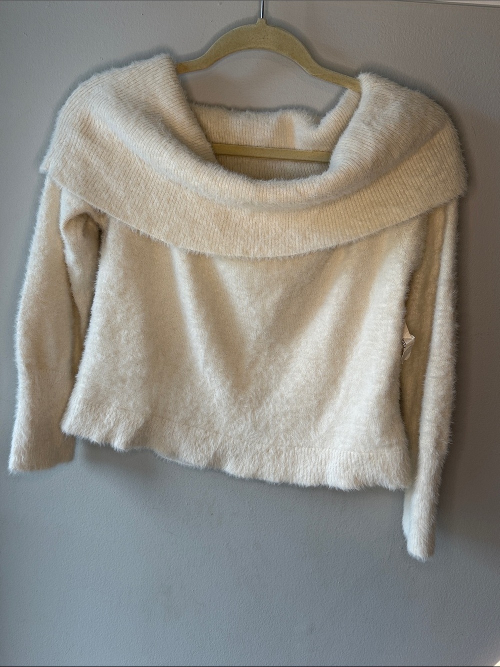 Off The Shoulder Francesca's Ultra Soft Open Neck Sweater